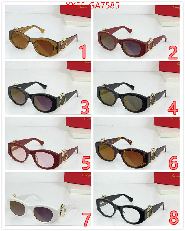 Glasses-Cartier where can i buy the best quality ID: GA7585 $: 55USD