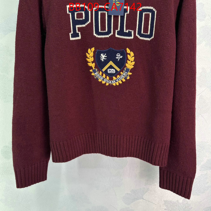 Clothing-Polo designer wholesale replica ID: CA7142 $: 109USD