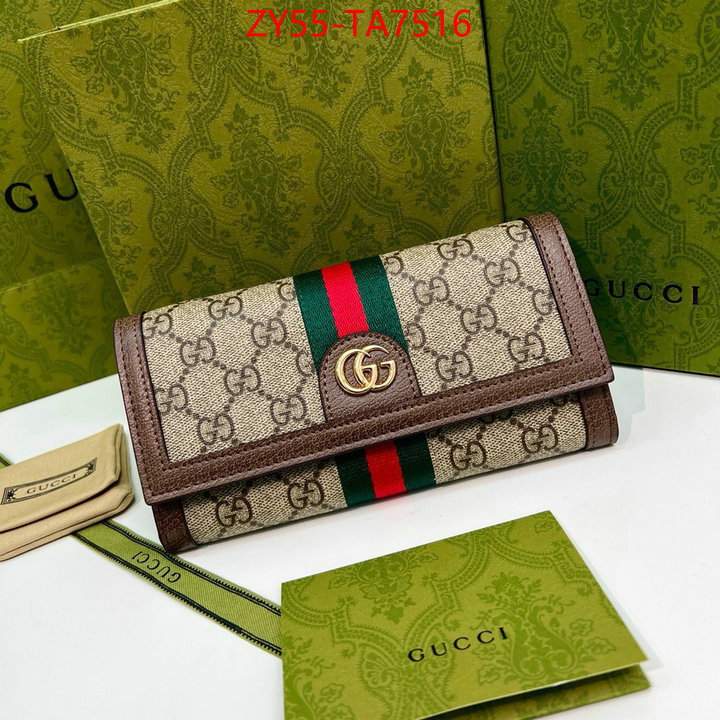 Gucci Bags(4A)-Wallet- mirror copy luxury ID: TA7516 $: 55USD,