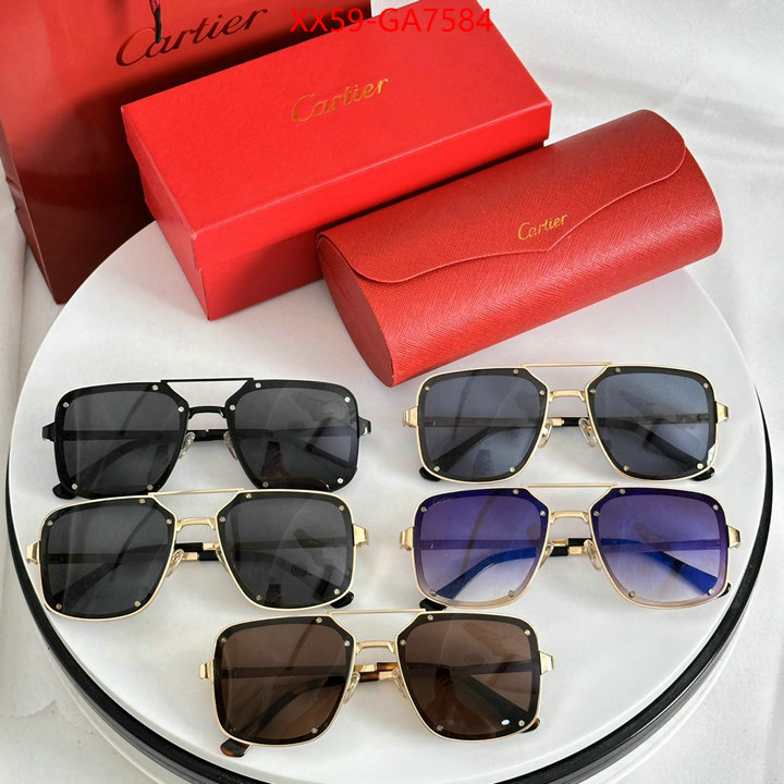 Glasses-Cartier luxury ID: GA7584 $: 59USD