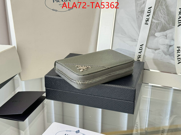 Prada Bags(TOP)-Wallet 2024 luxury replicas ID: TA5362 $: 72USD,