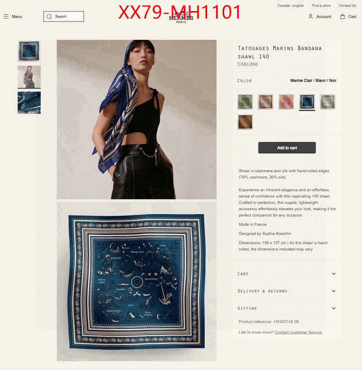 Scarf-Hermes 7 star quality designer replica ID: MH1101 $: 79USD