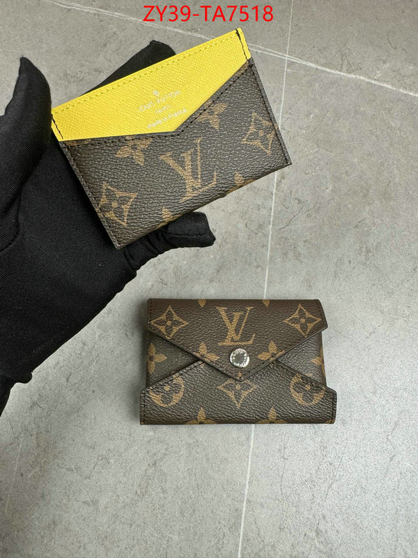 LV Bags(4A)-Wallet mirror copy luxury ID: TA7518 $: 39USD,