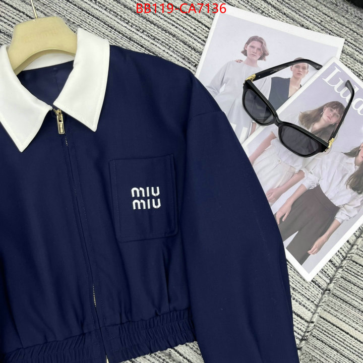 Clothing-MIU MIU 2024 aaaaa replica 1st copy ID: CA7136 $: 119USD