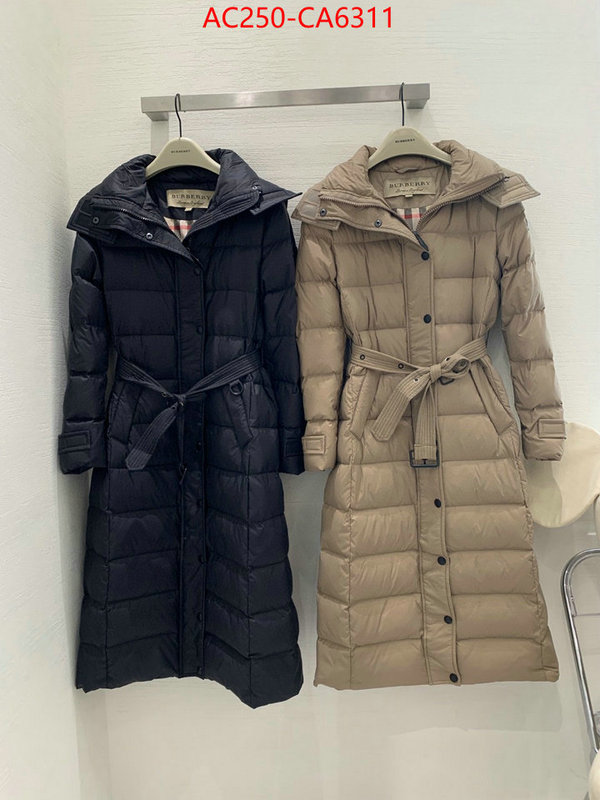 Down jacket Women-Burberry outlet 1:1 replica ID: CA6311 $: 250USD