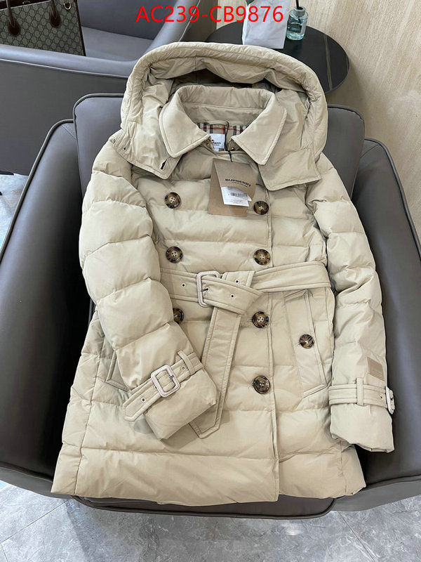 Down jacket Women-Burberry top quality fake ID: CB9876 $: 239USD