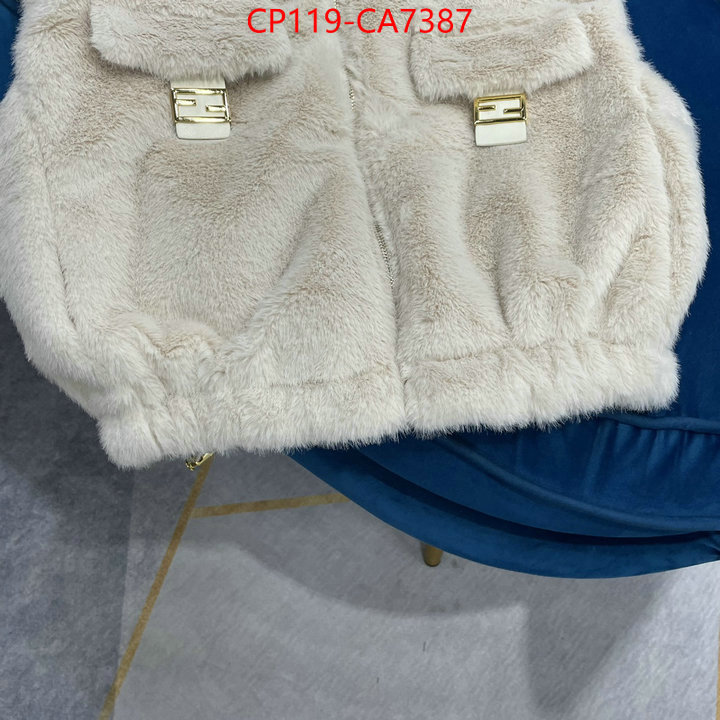 Clothing-Fendi aaaaa class replica ID: CA7387 $: 119USD