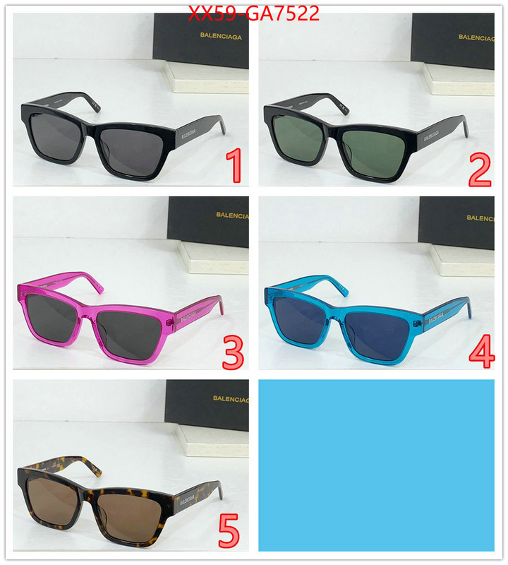 Glasses-Balenciaga luxury cheap ID: GA7522 $: 59USD