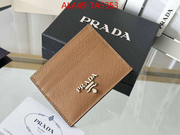 Prada Bags(TOP)-Wallet 7 star quality designer replica ID: TA5353 $: 49USD,