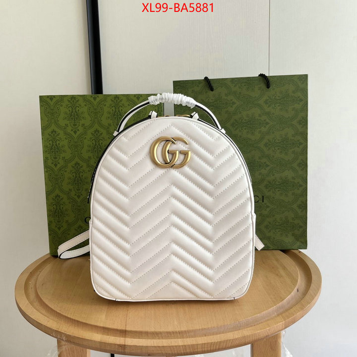 Gucci Bags(4A)-Backpack- aaaaa+ class replica ID: BA5881 $: 99USD,