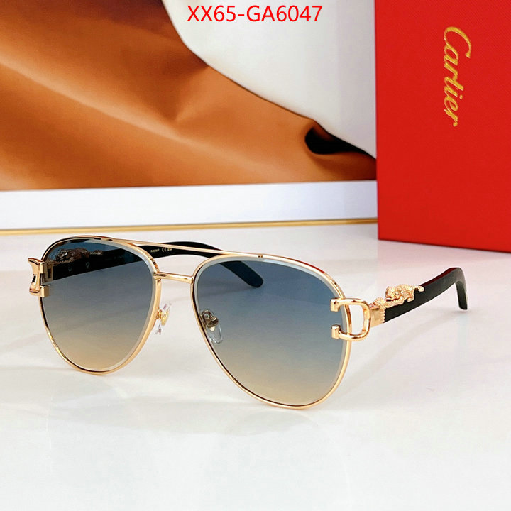 Glasses-Cartier how quality ID: GA6047 $: 65USD