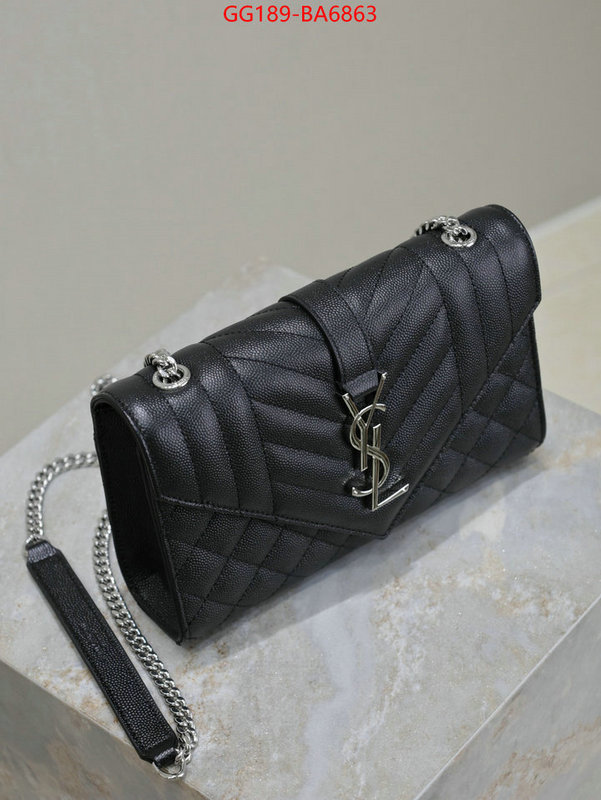 YSL Bags(TOP)-Envelope Series how to find replica shop ID: BA6863 $: 189USD,