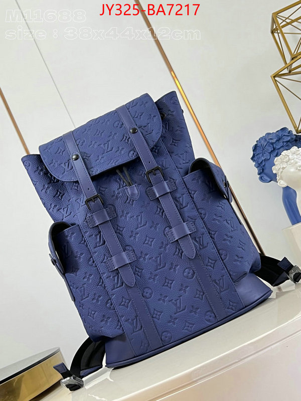 LV Bags(TOP)-Backpack- fashion replica ID: BA7217 $: 325USD,