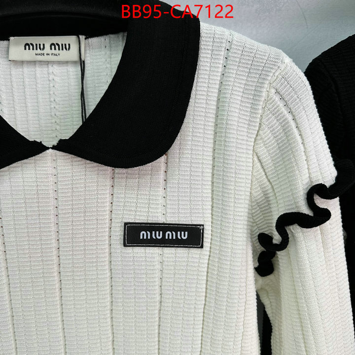 Clothing-MIU MIU high-end designer ID: CA7122 $: 95USD