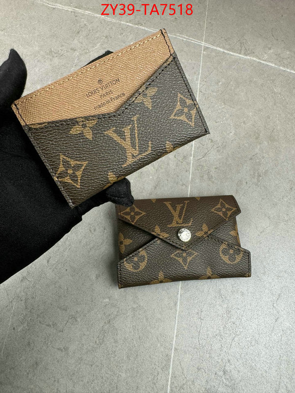 LV Bags(4A)-Wallet mirror copy luxury ID: TA7518 $: 39USD,