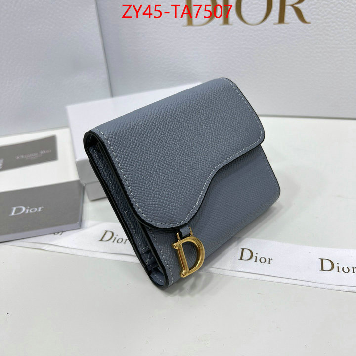 Dior Bags(4A)-Wallet- is it illegal to buy dupe ID: TA7507 $: 45USD,