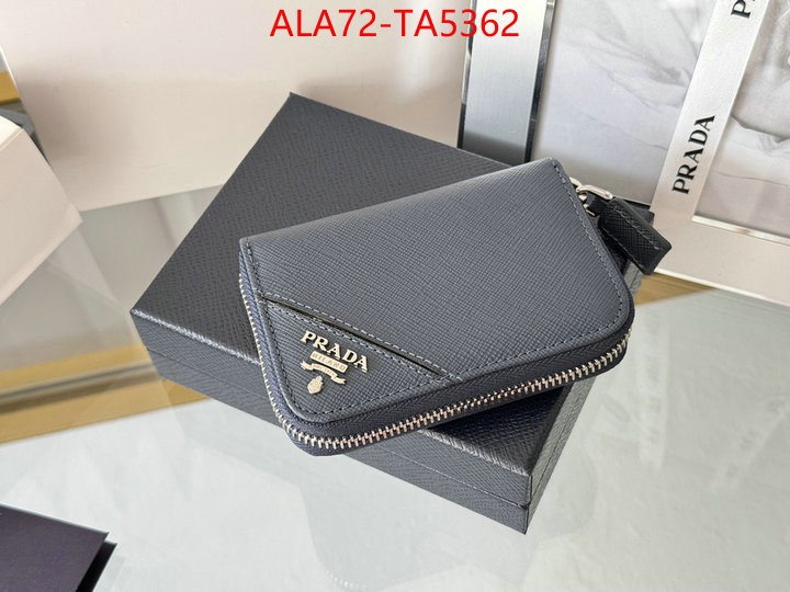 Prada Bags(TOP)-Wallet 2024 luxury replicas ID: TA5362 $: 72USD,