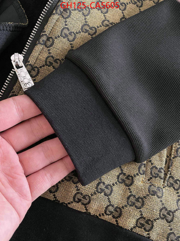 Clothing-Gucci designer 1:1 replica ID: CA5605 $: 125USD