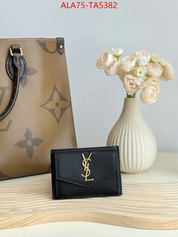 YSL Bags(TOP)-Wallet- the top ultimate knockoff ID: TA5382 $: 75USD,