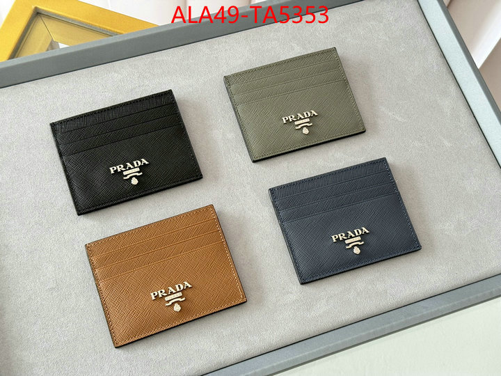 Prada Bags(TOP)-Wallet 7 star quality designer replica ID: TA5353 $: 49USD,