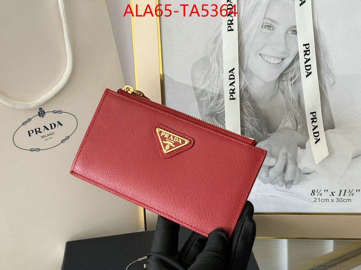 Prada Bags(TOP)-Wallet designer fake ID: TA5364 $: 65USD,