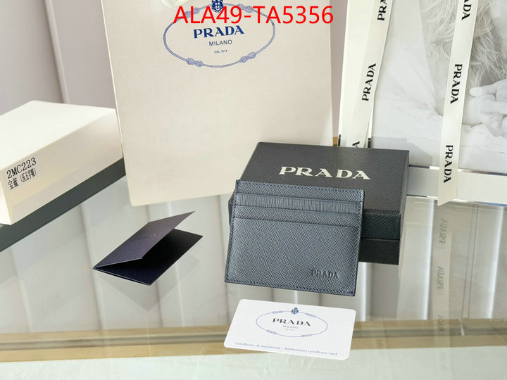 Prada Bags(TOP)-Wallet where quality designer replica ID: TA5356 $: 49USD,