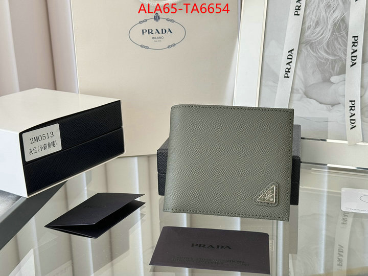 Prada Bags(TOP)-Wallet best luxury replica ID: TA6654 $: 65USD,