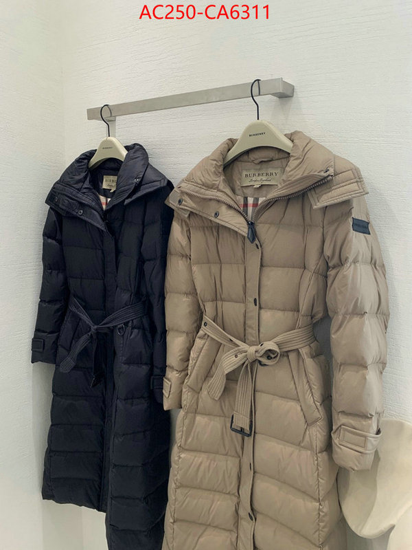 Down jacket Women-Burberry outlet 1:1 replica ID: CA6311 $: 250USD