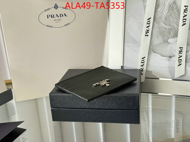 Prada Bags(TOP)-Wallet 7 star quality designer replica ID: TA5353 $: 49USD,