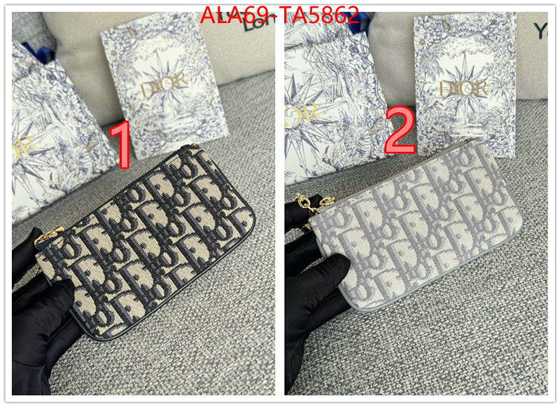 Dior Bags(TOP)-Wallet- top quality fake ID: TA5862 $: 69USD,