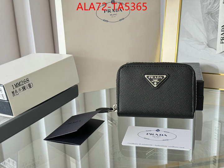 Prada Bags(TOP)-Wallet mirror copy luxury ID: TA5365 $: 72USD,