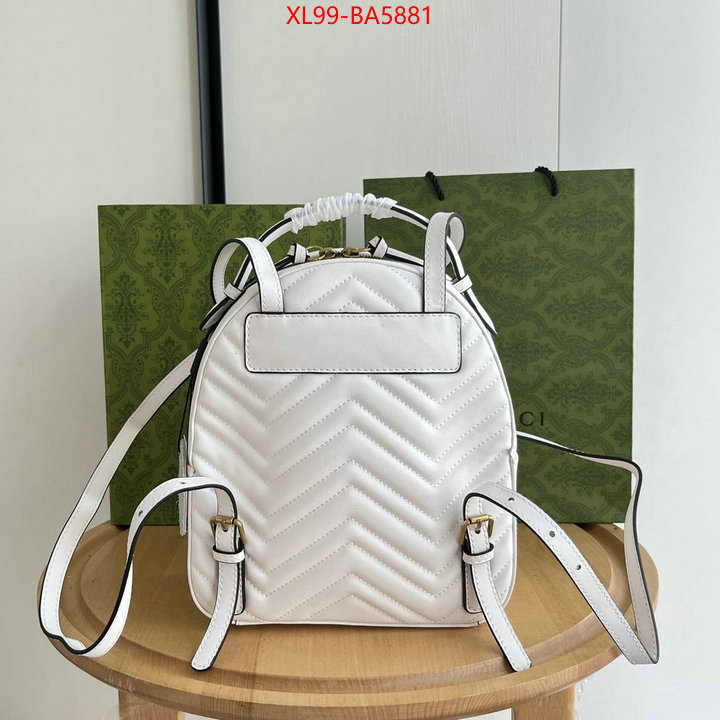 Gucci Bags(4A)-Backpack- aaaaa+ class replica ID: BA5881 $: 99USD,