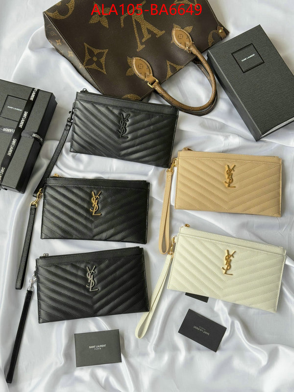 YSL Bags(TOP)-Clutch- luxury cheap replica ID: BA6649 $: 105USD,