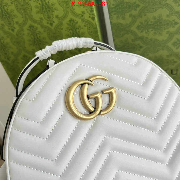 Gucci Bags(4A)-Backpack- aaaaa+ class replica ID: BA5881 $: 99USD,