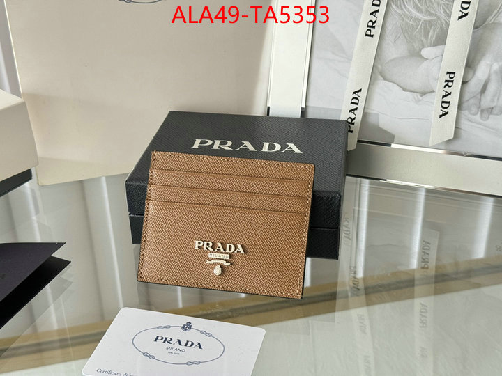 Prada Bags(TOP)-Wallet 7 star quality designer replica ID: TA5353 $: 49USD,