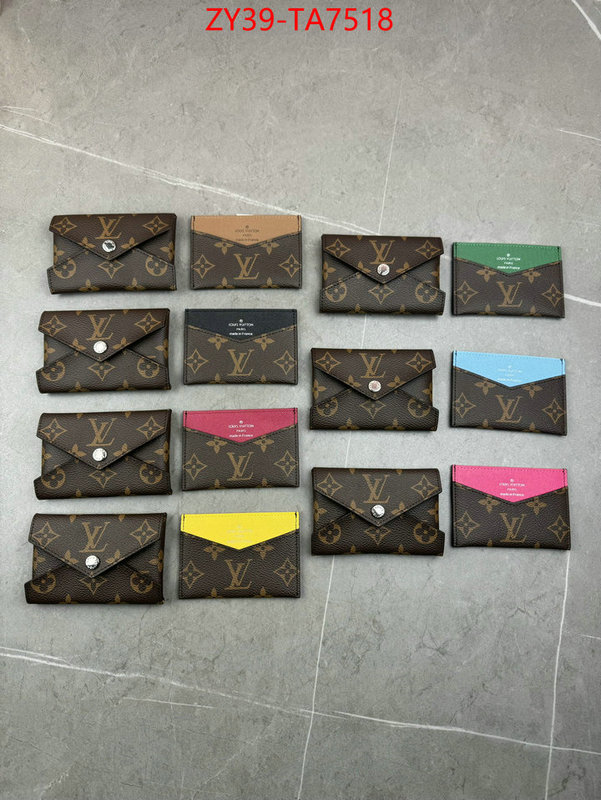 LV Bags(4A)-Wallet mirror copy luxury ID: TA7518 $: 39USD,