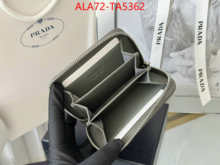 Prada Bags(TOP)-Wallet 2024 luxury replicas ID: TA5362 $: 72USD,