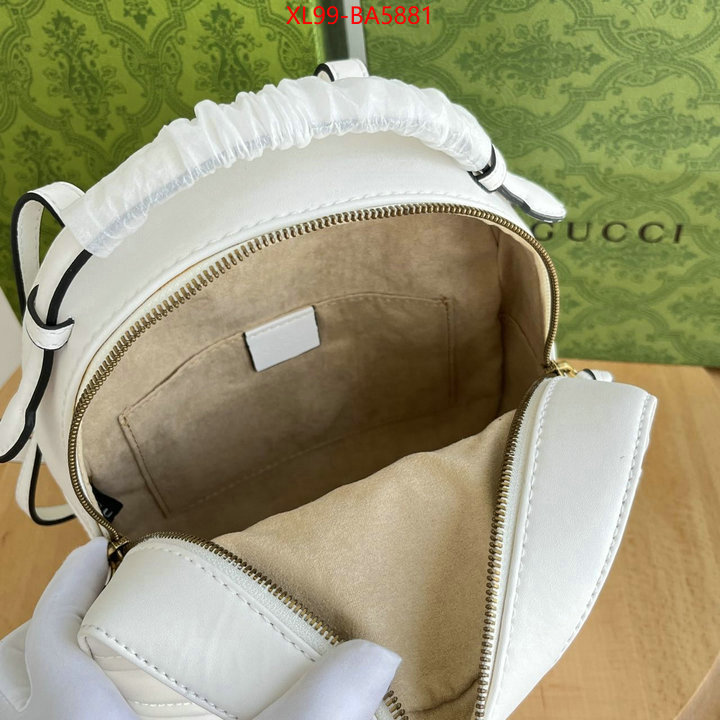 Gucci Bags(4A)-Backpack- aaaaa+ class replica ID: BA5881 $: 99USD,