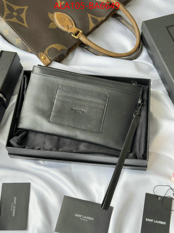 YSL Bags(TOP)-Clutch- luxury cheap replica ID: BA6649 $: 105USD,