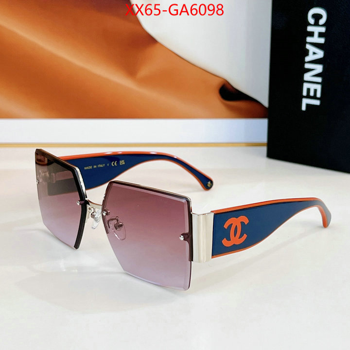 Glasses-Chanel supplier in china ID: GA6098 $: 65USD