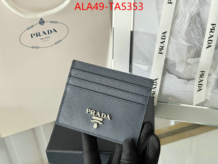 Prada Bags(TOP)-Wallet 7 star quality designer replica ID: TA5353 $: 49USD,