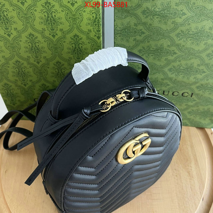 Gucci Bags(4A)-Backpack- aaaaa+ class replica ID: BA5881 $: 99USD,