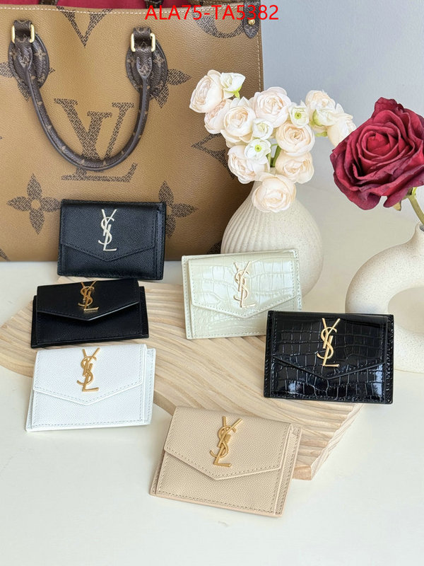 YSL Bags(TOP)-Wallet- the top ultimate knockoff ID: TA5382 $: 75USD,