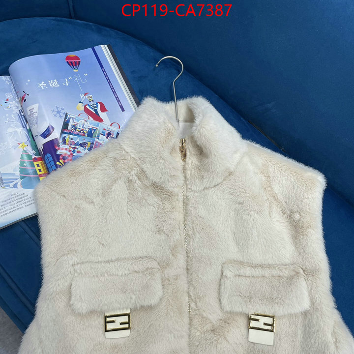 Clothing-Fendi aaaaa class replica ID: CA7387 $: 119USD