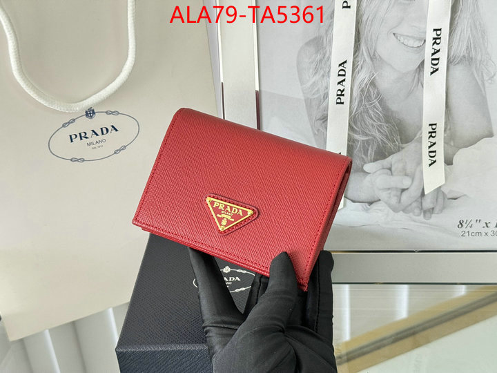 Prada Bags(TOP)-Wallet is it illegal to buy dupe ID: TA5361 $: 79USD,