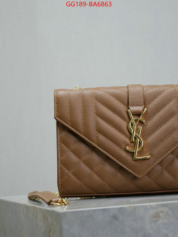 YSL Bags(TOP)-Envelope Series how to find replica shop ID: BA6863 $: 189USD,