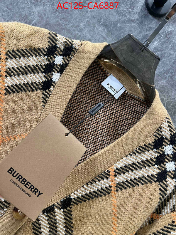 Clothing-Burberry knockoff highest quality ID: CA6887 $: 125USD