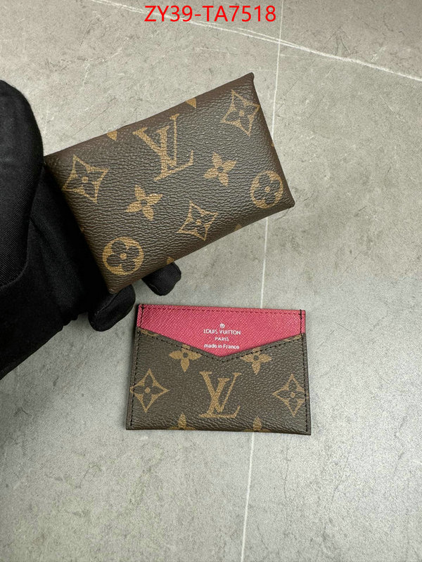 LV Bags(4A)-Wallet mirror copy luxury ID: TA7518 $: 39USD,