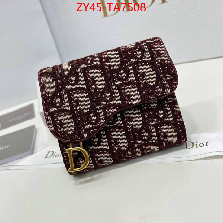 Dior Bags(4A)-Wallet- fashion ID: TA7508 $: 45USD,