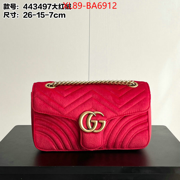 Gucci Bags(4A)-Marmont high quality replica designer ID: BA6912 $: 89USD,